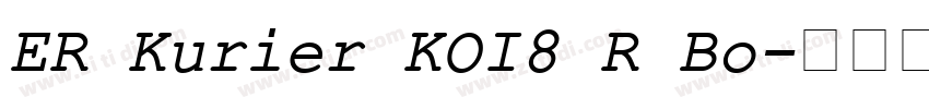 ER Kurier KOI8 R Bo字体转换 ER Kurier KOI8 R Bo字体转换